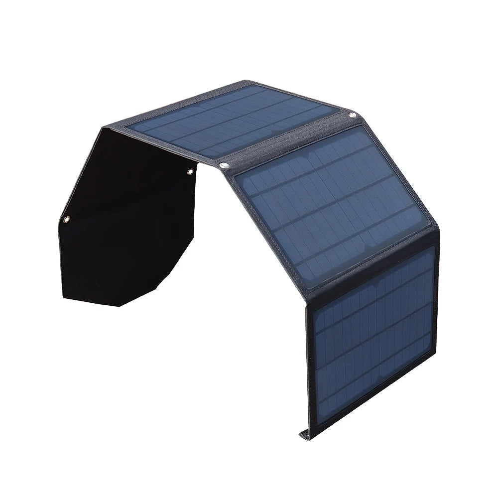 Solar Charger 30W 2 USB Solar Panel Foldable Panel Has 5V/5A Max Rate Portable solar Phone Charger Compatible USB and DC Devices