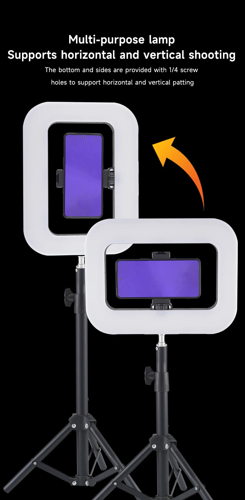 Photography Lighting LED Video Light Studio Light 8000Mah 2800-6500K Dimmable for Video Recording Game Streaming YouTube