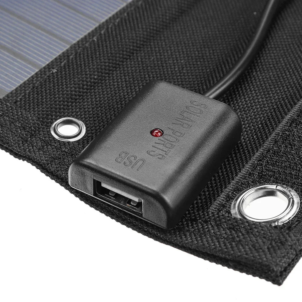USB Waterproof Outdoor 600W 5V Solar Panel Power Bank, Suitable for Travel and Camping Solar Phone Charger System Hot Selling