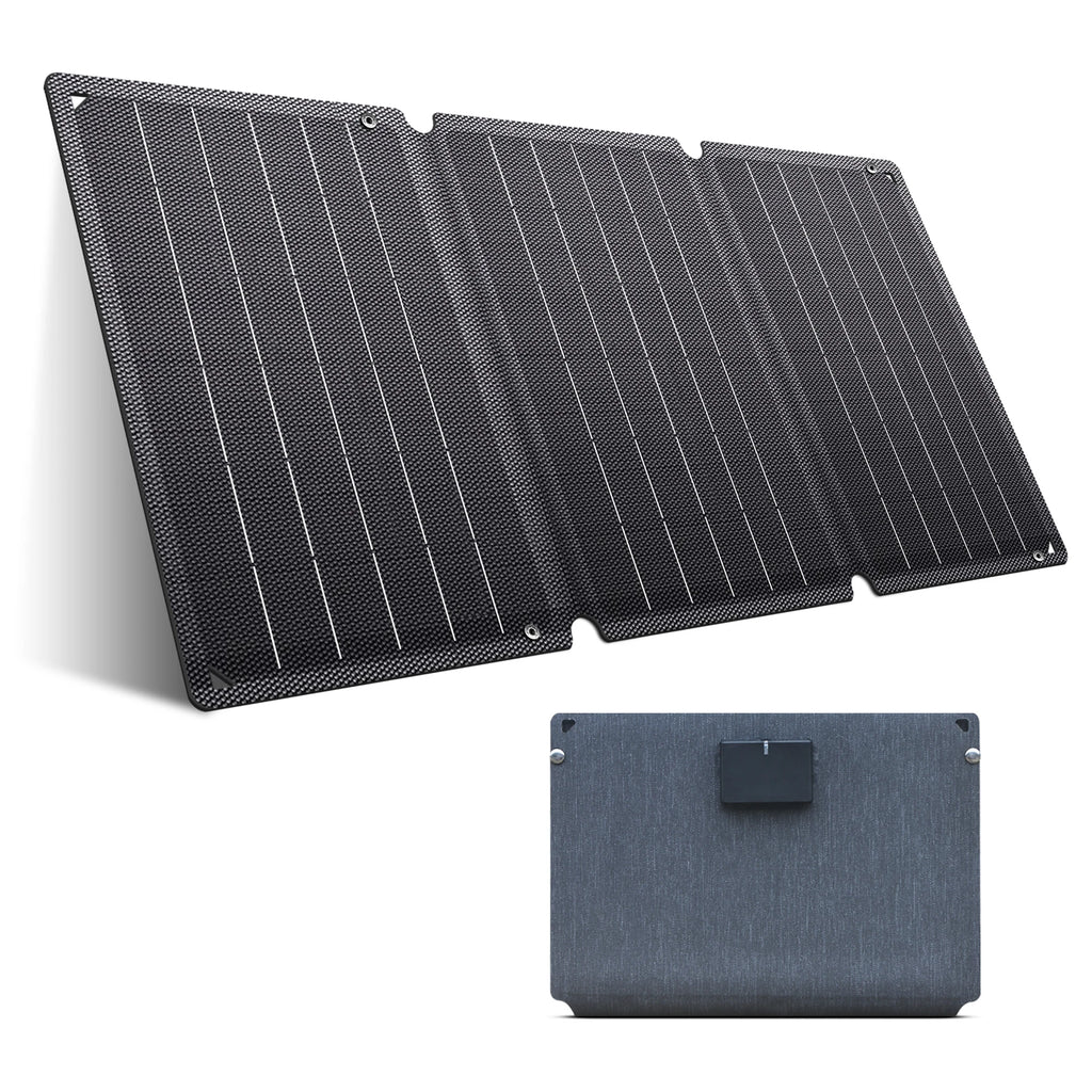CTOLITY Solar Panel Portable Foldable Waterproof Charger Solar Phone Charger for Travel Iphone Camping Hiking Travel Powerbank