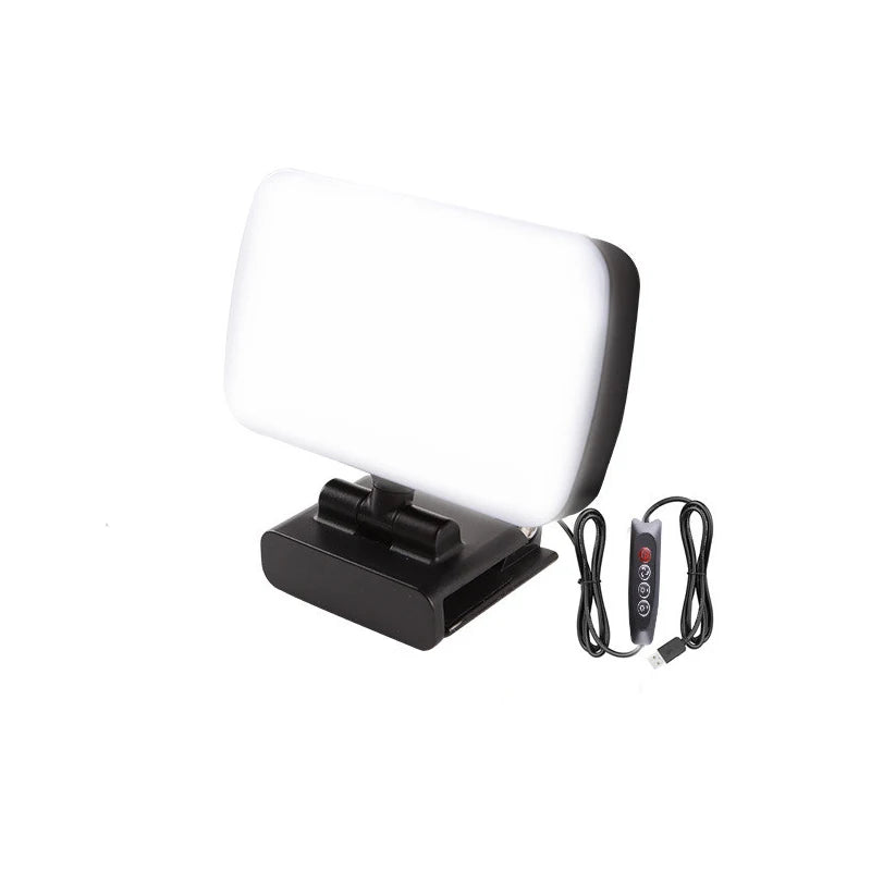 Video Conference 6500K Portable LED Video Light Cube Laptop Computer Webcam Light Zoom Call Lighting Clip for Live Streaming