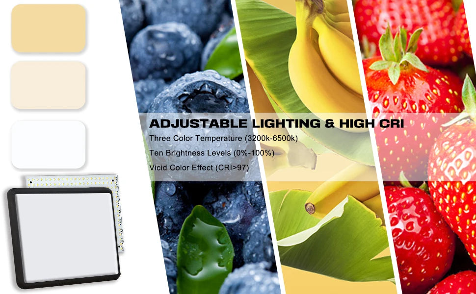 LED Video Light With Professional Tripod Stand Remote Control Dimmable Panel Lighting Studio Photo Live Photography Fill-in Lamp