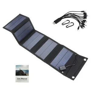 USB Waterproof Outdoor 600W 5V Solar Panel Power Bank, Suitable for Travel and Camping Solar Phone Charger System Hot Selling