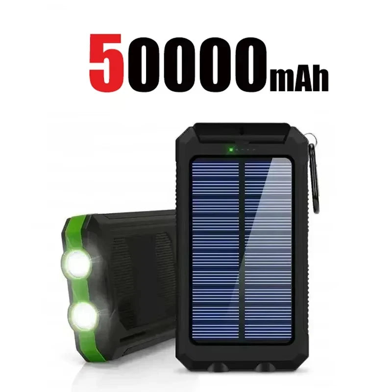 VIVO  200000mAh Waterproof Outdoor Solar Power Bank Dual USB Travel Portable Solar Phone Charger Solar Powerbanks For Camping