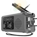 Multifunction Emergency Hand Crank AM/FM/NOAA Portable Survival Radio with 4000mAh Power Bank Solar Phone Charger LED Flashlight